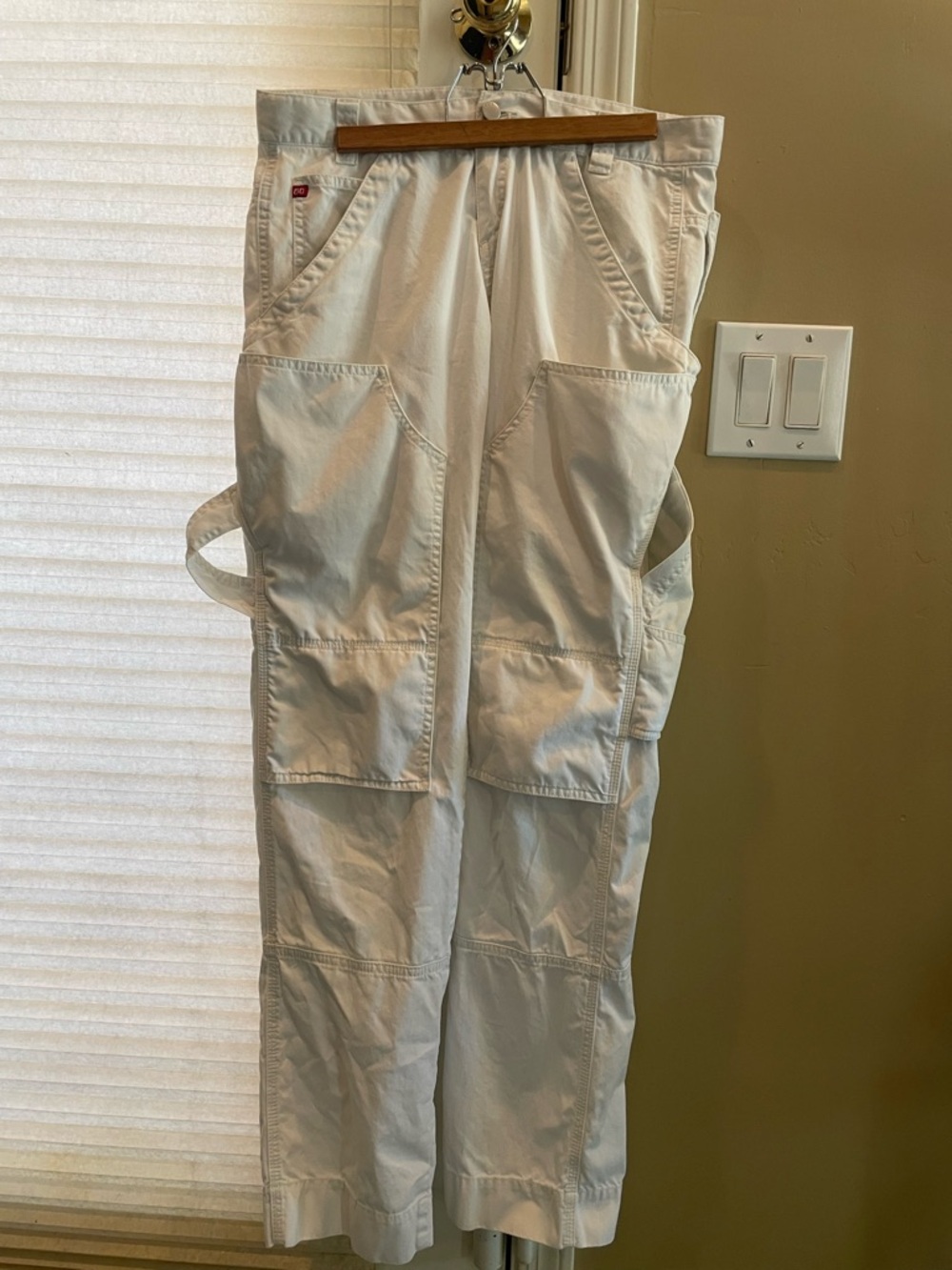 Miss Sixty White Cargo Painter-Style Pants Y2K Vintage